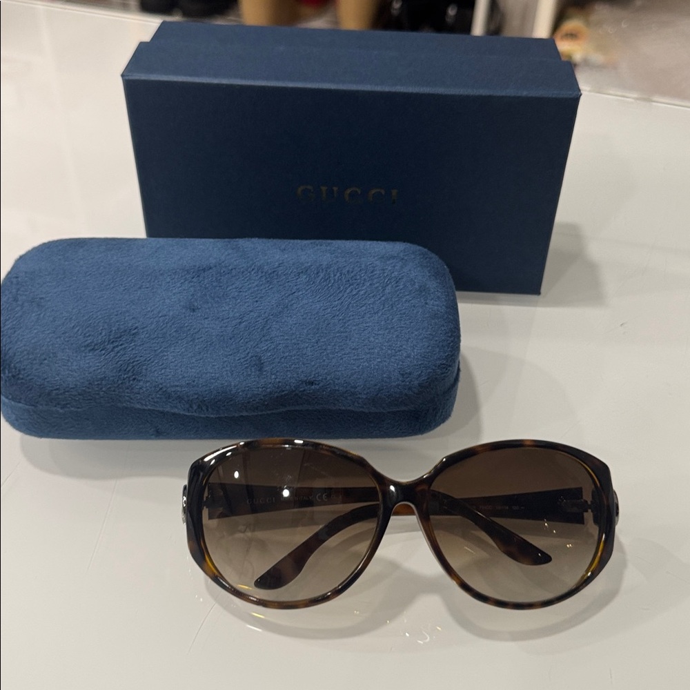 Gucci Brown Tortoise Sunglasses